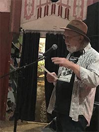 Bill Vartnaw at Petaluma Poetry Walk 2022